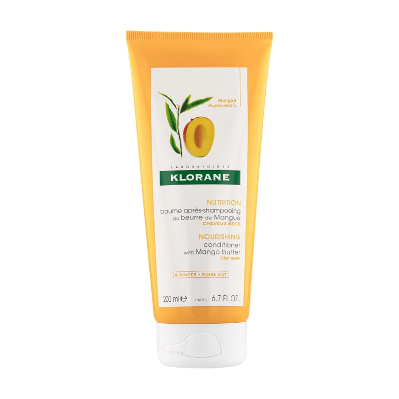 KLORANE BEURRE DE MANGUE BAUME APRES-SHAMPOOING NUTRITIF ET DEMELANT 200ml