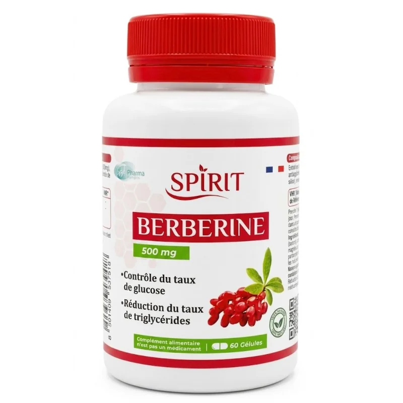 Spirit Berberine 500mg 60 Gelules