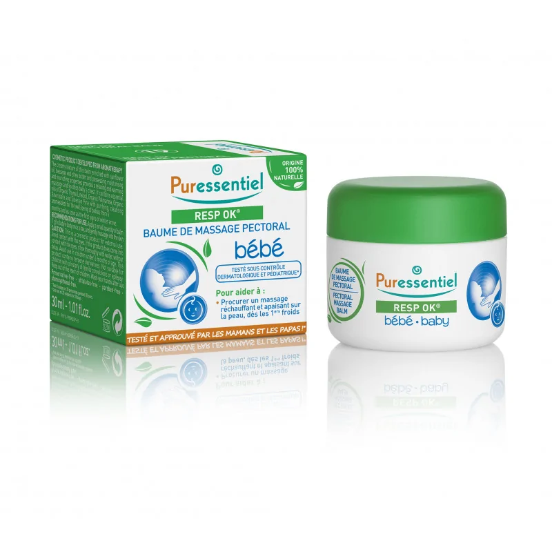 Puressentiel Baume de massage pectoral bébé resp OK 19 HE -30ml