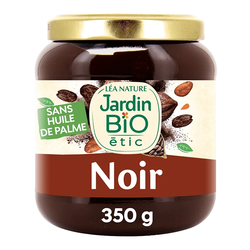 JARDIN BIO PATE A TARTINER NOIR FORTE EN CACAO 350G