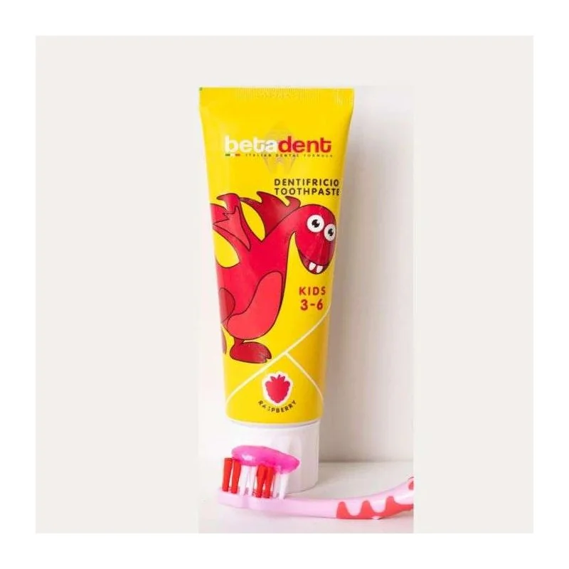 BETADENT DENTIFRICE KIDS 3-6 ANS GOUT FRAMBOISE 75 ML