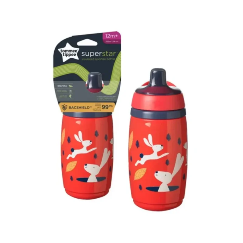 Tommee Tippee Gourde isotherme +12m 266ml Rouge