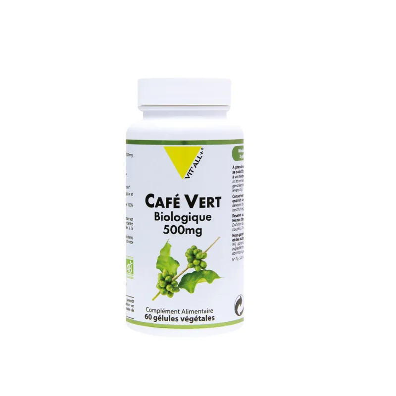 VIT’ALL+ CAFE VERT 500MG 60GEL
