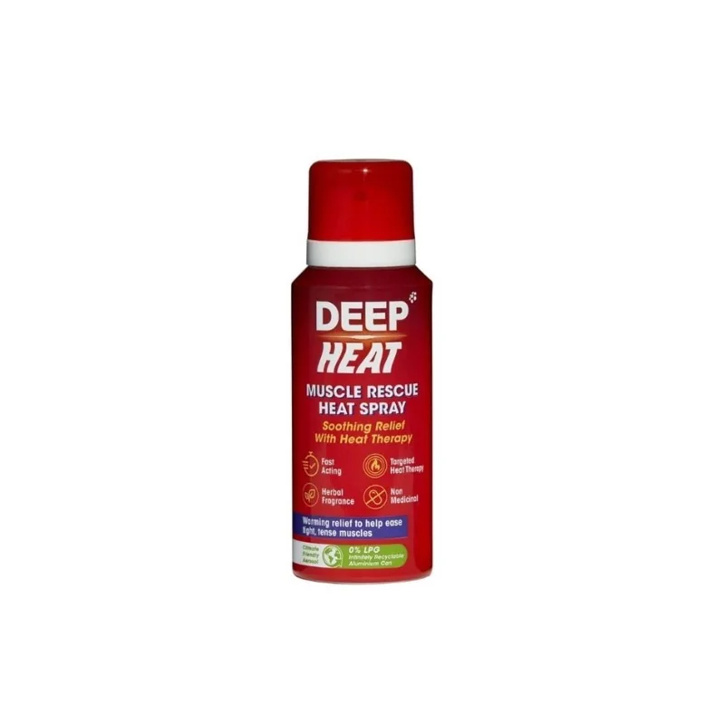 Deep Freeze Heat Muscle Rescue Heat Spray 72.5ml