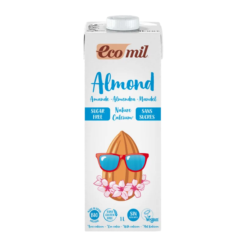 Ecomil BOISSON D'AMANDE CALCIUM SANS SUCRE 1 L