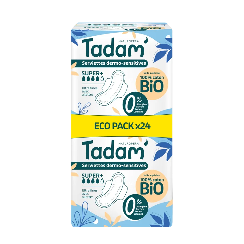 TADAM' SERVIETTES ULTRA SUPER + x12 x2 PACK PROMO