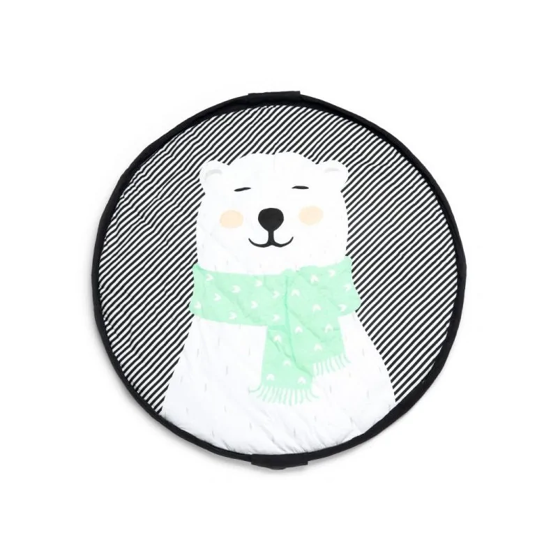 play&go Sac de rangement de jouets et tapis de jeux SOFT Ours Polaire