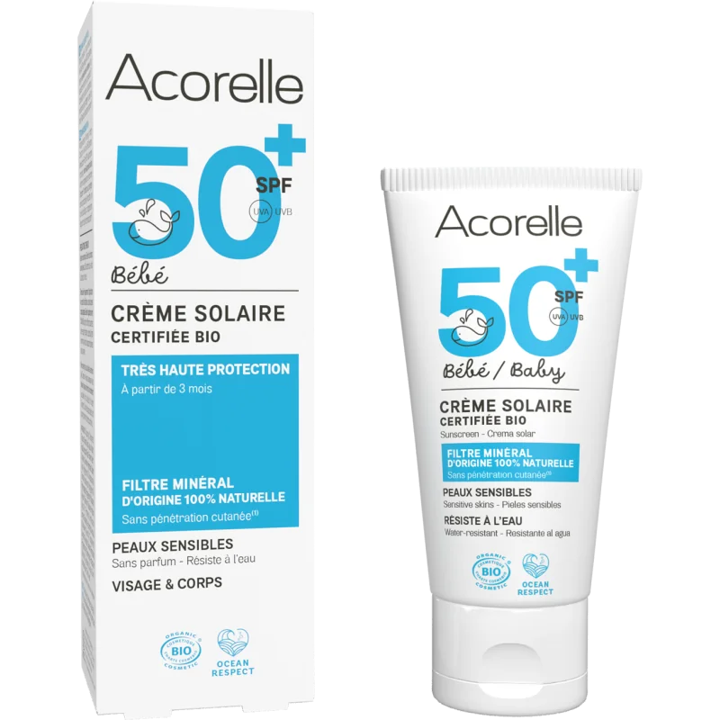 ACORELLE CREME SOLAIRE BEBE 50ML