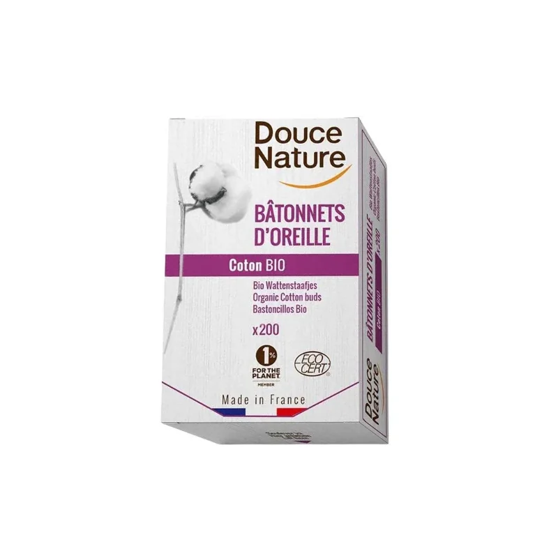 DOUCE NATURE BATONNETS D'OREILLE BIO 200 U