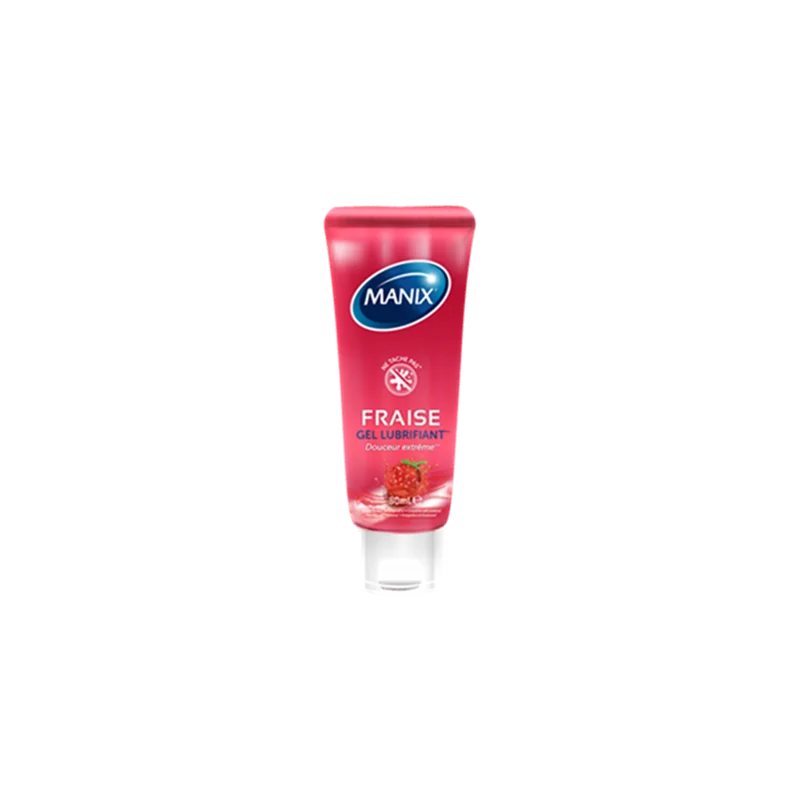Manix gel lubrifiant fraise pulpeuse 80 ml