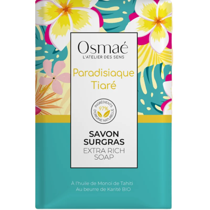OSMAE Savon surgras paradisiaque Tiaré 200g