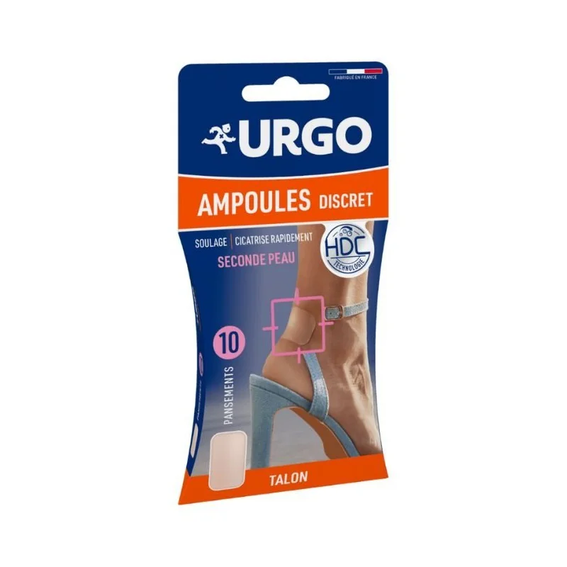 URGO AMPOULES DISCRET SECONDE PEAU 5 PANSEMENTS TALON