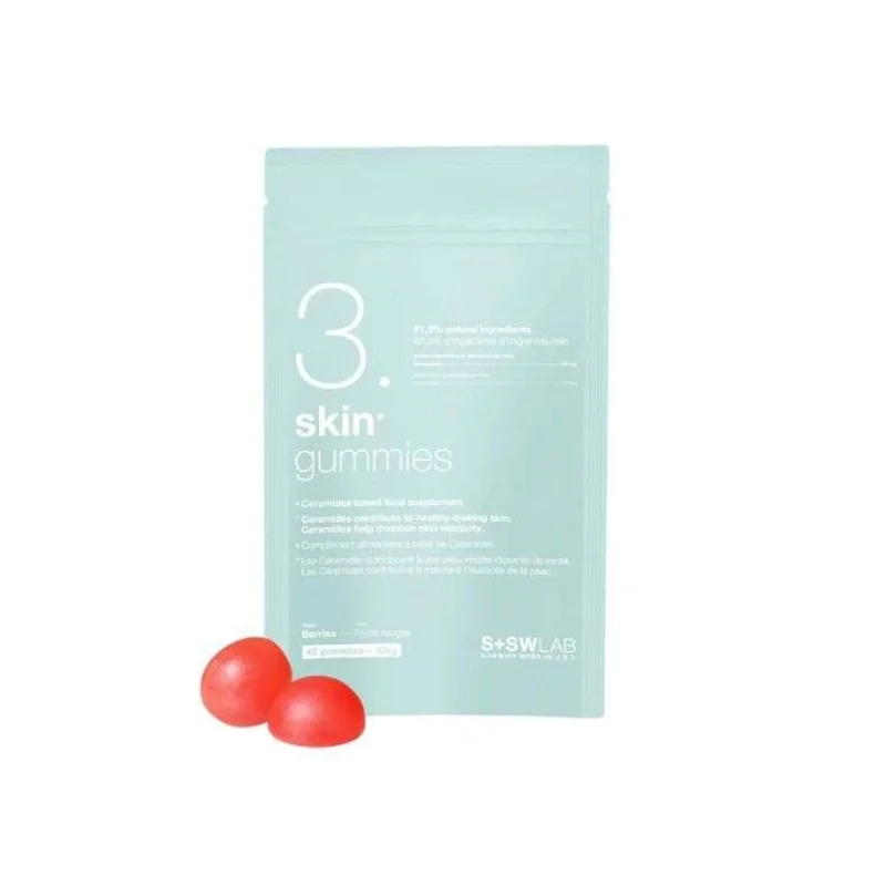 SSWLAB 3 SKIN GUMMIES 105G 42 GUMMIES GOUT FRUIT ROUGES