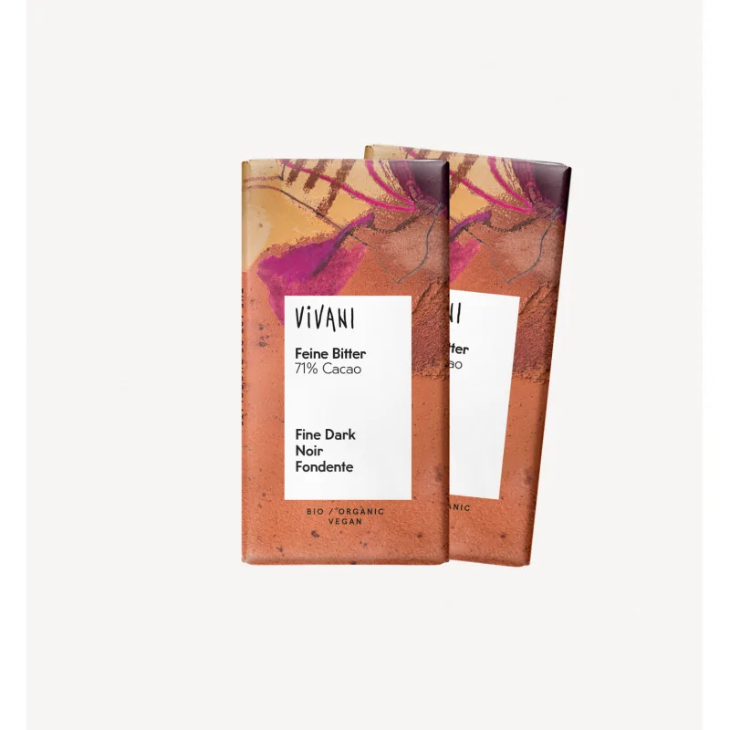 VIVANI MINI BARRE DE CHOCOLAT NOIR 71% 12,5G