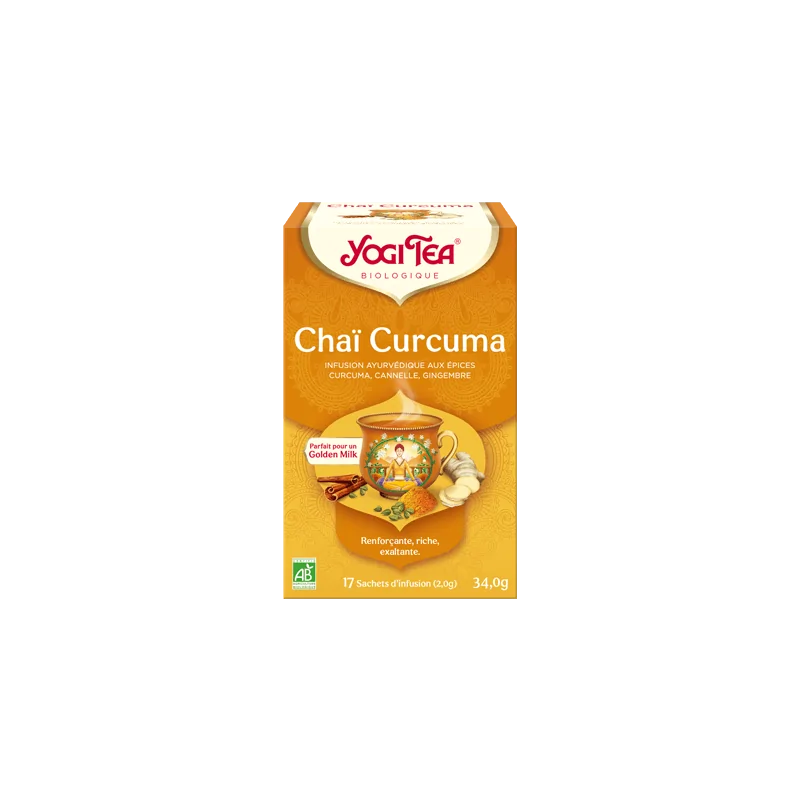 YOGI TEA CHAI CURCUMA 17X2G