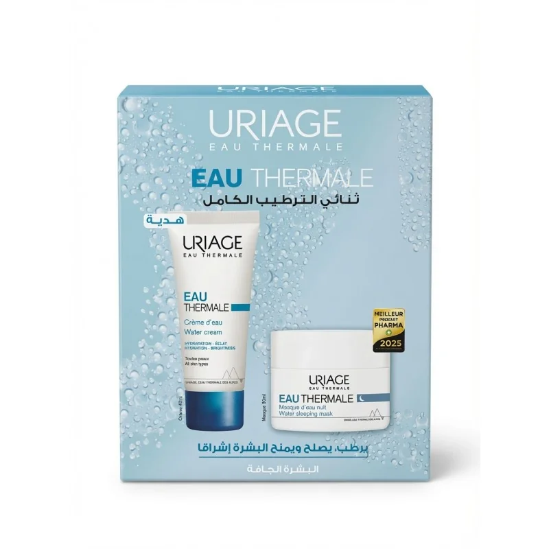 URIAGE EAU THERMALE MASQUE D’EAU NUIT 50 ML ACHETE + EAU THERMALE CRÈME D’EAU OFFERT