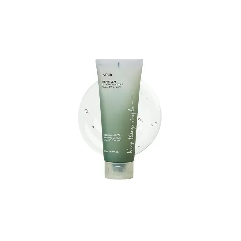 ANUA HEARTLEAF SUCCINIC MOISTURE CLEANSING FOAM 150ML