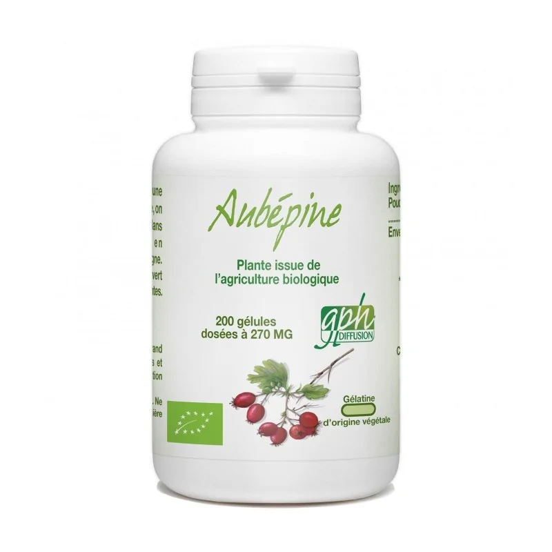 GPH DIFFUSION AUBEPINE BIO 200 gelules