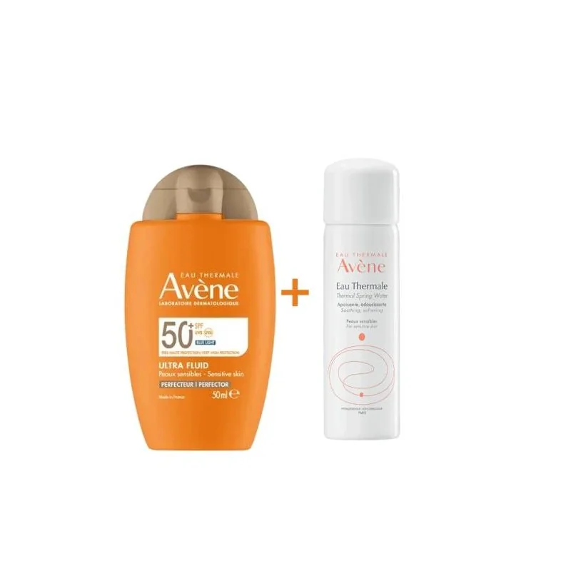 EAU THERMALE AVÈNE Ecran ULTRA FLUID PERFECTEUR SPF50+ Achete + Eau Thermale Offerte