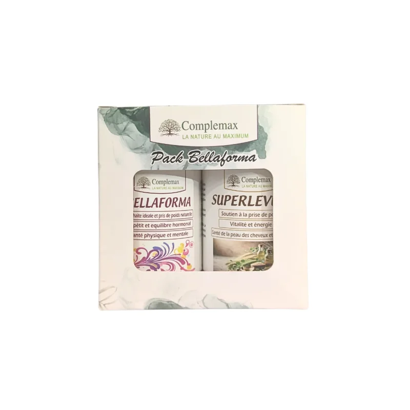 Pack Complemax Bellaforma 90 Gelules + Superlevure 120 comprimes Bellaforma
