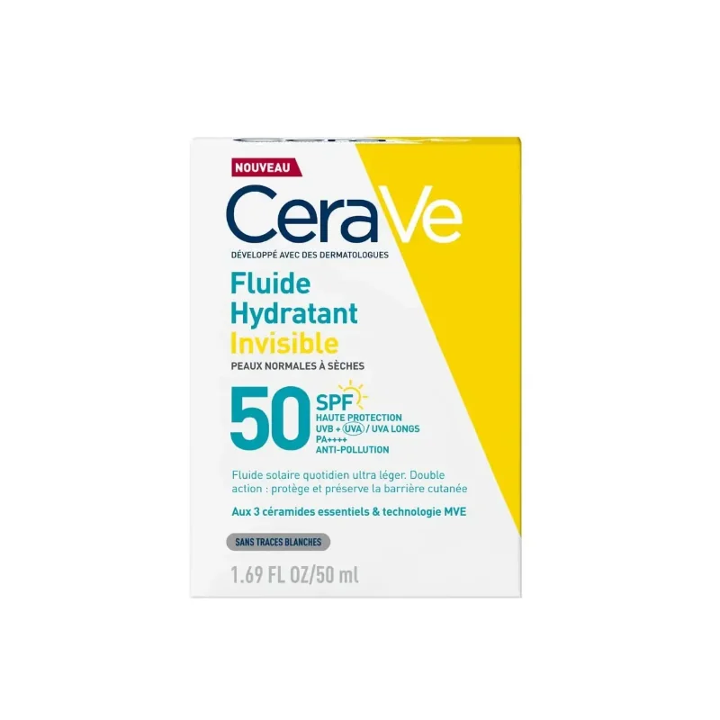 CeraVe Fluide solaire invisible SPF50 50ml