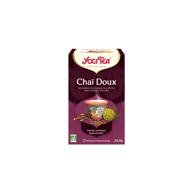 YOGI TEA Chaï Doux 17 x2g (Anis, fenouil, réglisse, cardamome, gingembre)