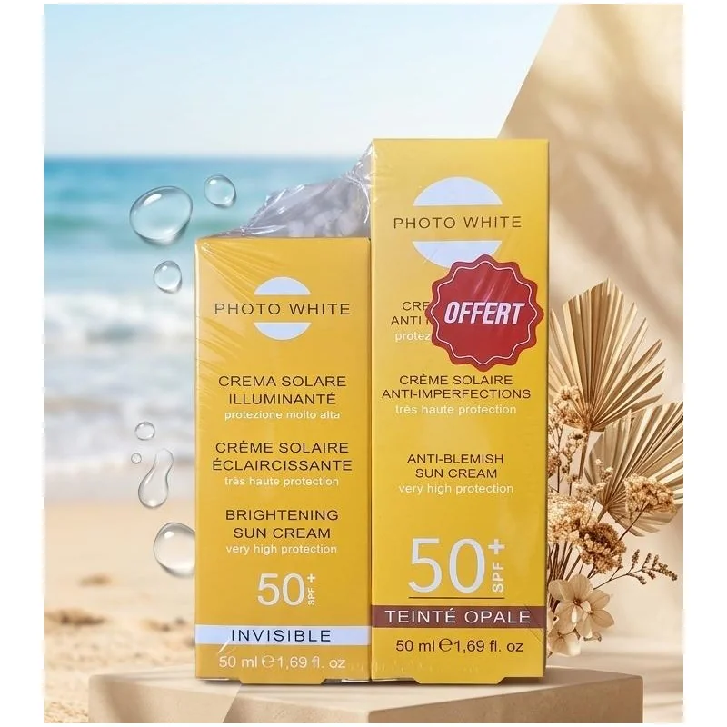 Photowhite duo pack Ecran Invisible spf50+50ml+Ecran Teinte Opale