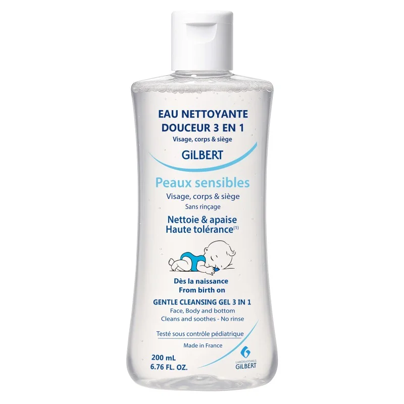 Gilbert Eau Nettoyante Douceur 3en1 Bebe 200ml