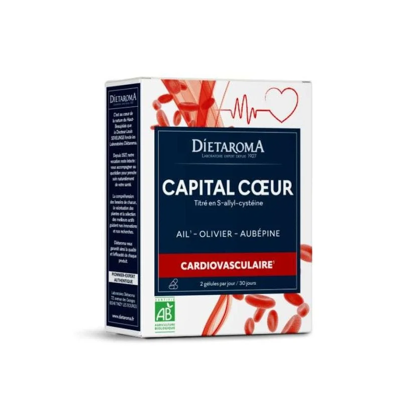 Dietaroma Ail olivier Aubepine 60gelules