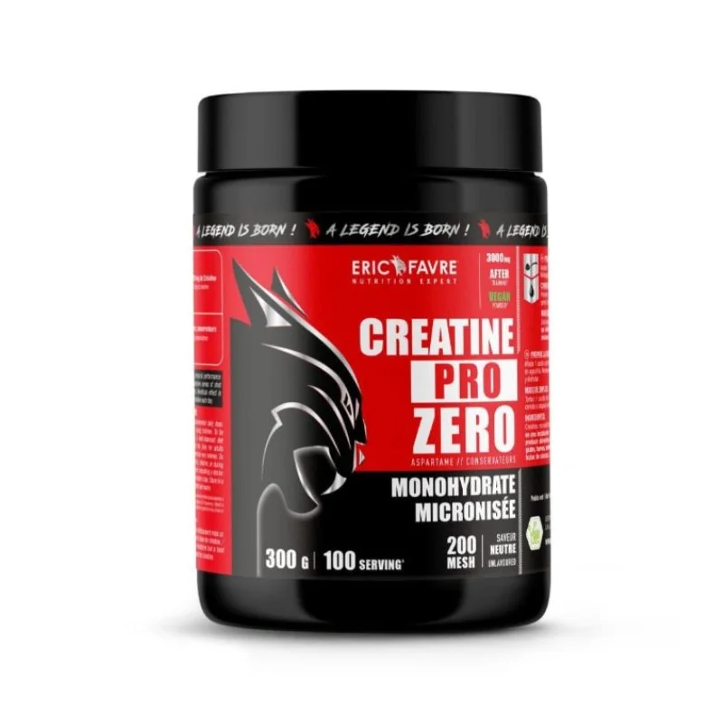 ERIC FAVRE CREATINE PRO ZERO MONOHYDRATE MICRONISE SAVEURE NEUTRE 300 G