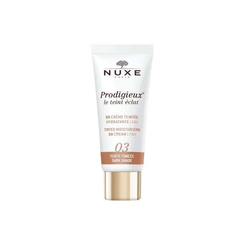 NUXE PRODIGIEUX LE TEINT ECLAT 03 BB CREME HYDRATANTE FONCEE 30 ML