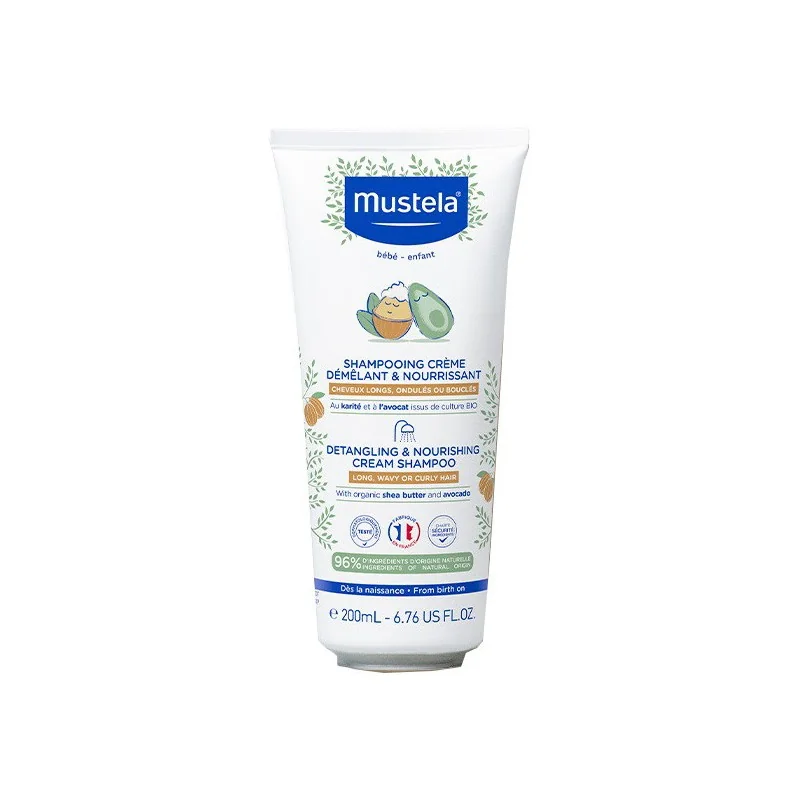 MUSTELA Shampooing Crème Démêlant & Nourrissant 200ml