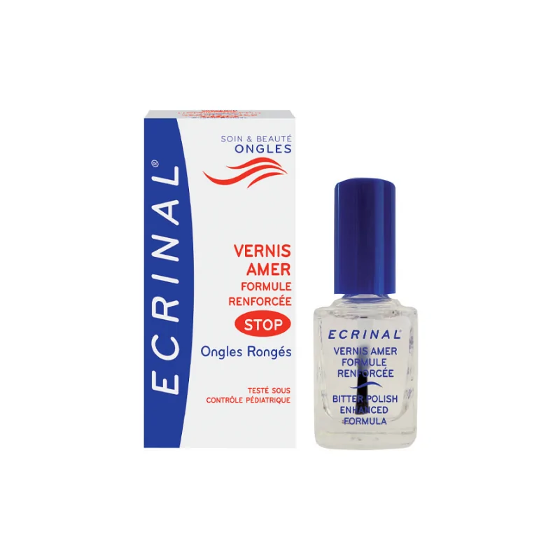 ECRINAL Vernis amer Stop ongles Rongés Totalement invisible.