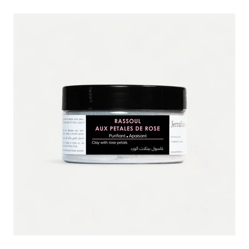 JERRAFLORE RASSOUL AUX PETALES DE ROSES 120g Enveloppement Apaisant