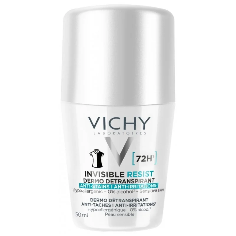 VICHY DÉODORANT DERMO-DÉTRANSPIRANT INVISIBLE PROTECT 72H ANTI-TACHES ANTI-IRRITATIONS