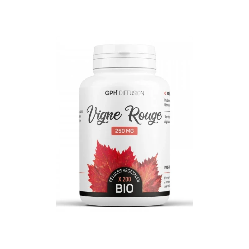 GPH DIFFUSION VIGNE ROUGE Bio 200 gélules
