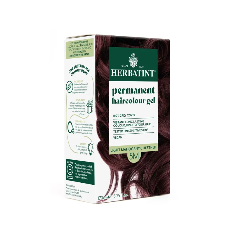 HERBATINT SOIN COLORANT PERMANENT 5 M CHATAIN CLAIR ACAJOU 150 ML