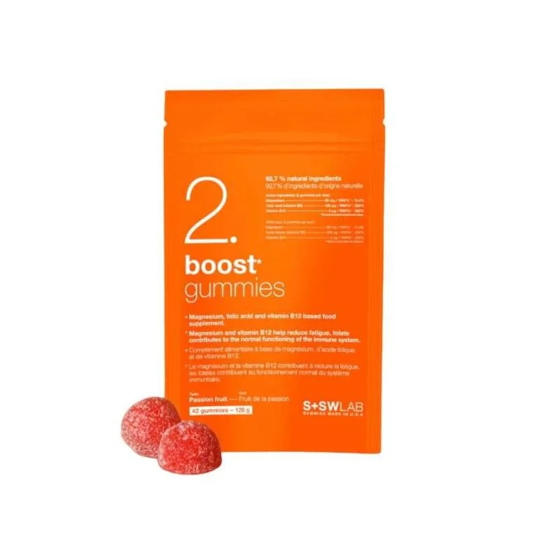 SSWLAB 2 BOOST GUMMIES 126G 42 GUMMIES GOUT FRUIT DE LA PASSION