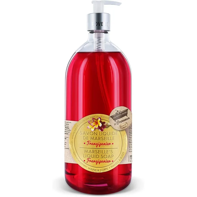LES PETITS BAINS DE PROVENCE SAVON LIQUIDE FRANGIPANIER 1 L