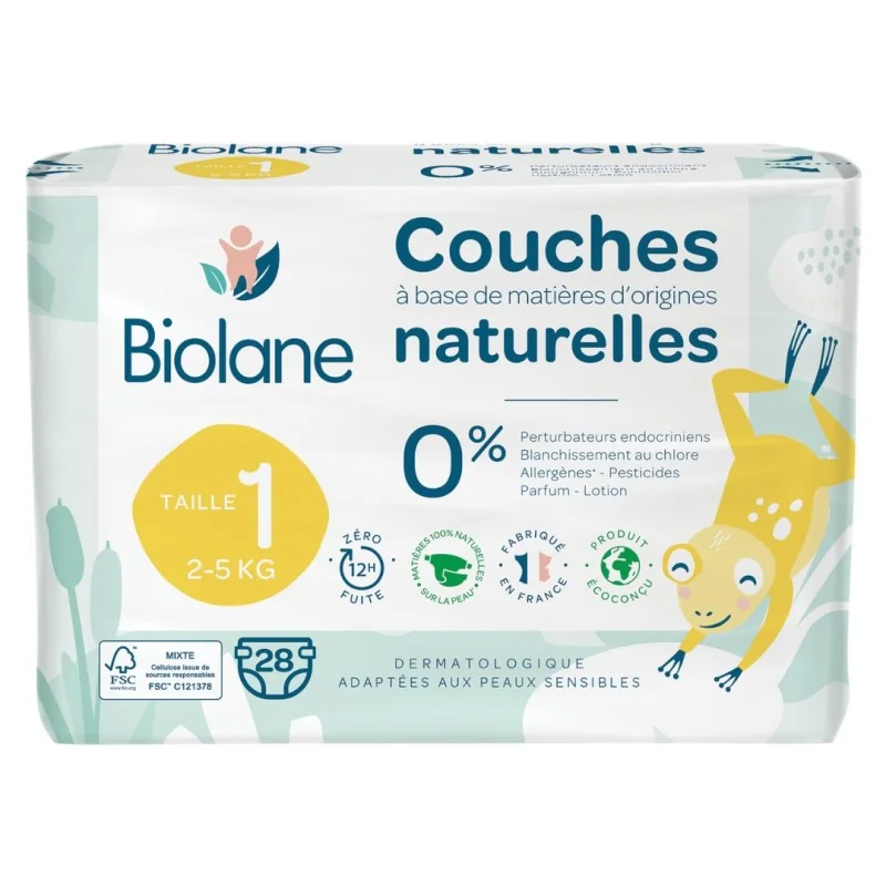 Biolane Couches écologiques - Taille 1