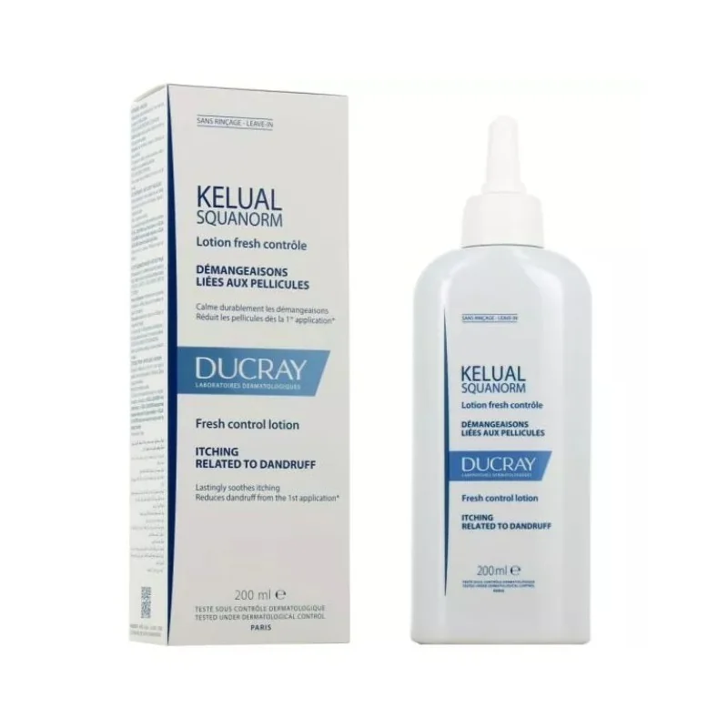 DUCRAY KELUAL SQUANORM LOTION FRESH CONTROLE PELLICULES ET DEMANGEAISONS 200 ML