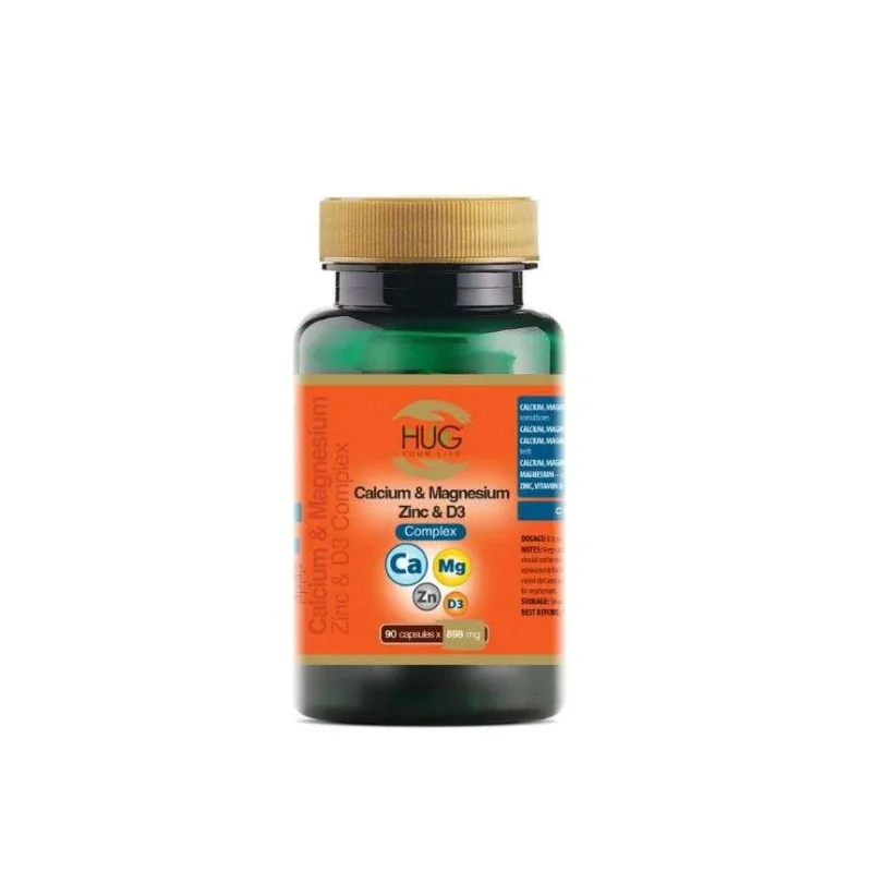 HUG CALCIUM MAGNESIUM ZINC ET D3 COMPLEX 90 GELULES