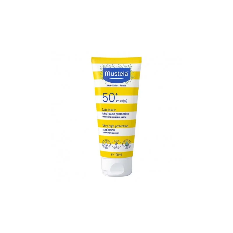 Mustela Bébé Enfant Lait Solaire Très Haute Protection SPF50+ 100ml