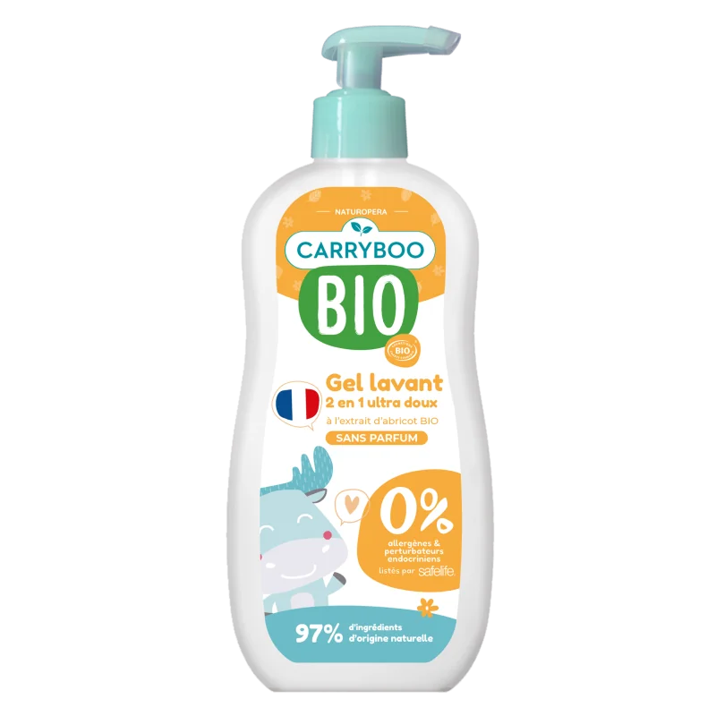 CARRYBOO BIO GEL LAVANT 2 EN 1 ULTRA DOUX 500ML