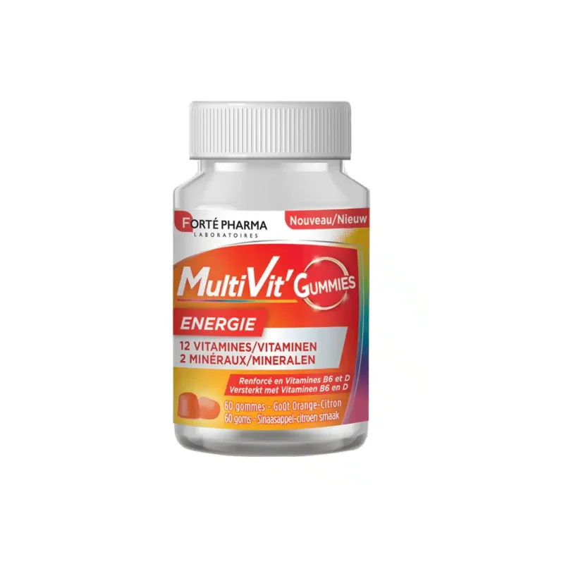 FORTE PHARMA MULTI'VIT GUMMIES ENERGIE 60 gommes