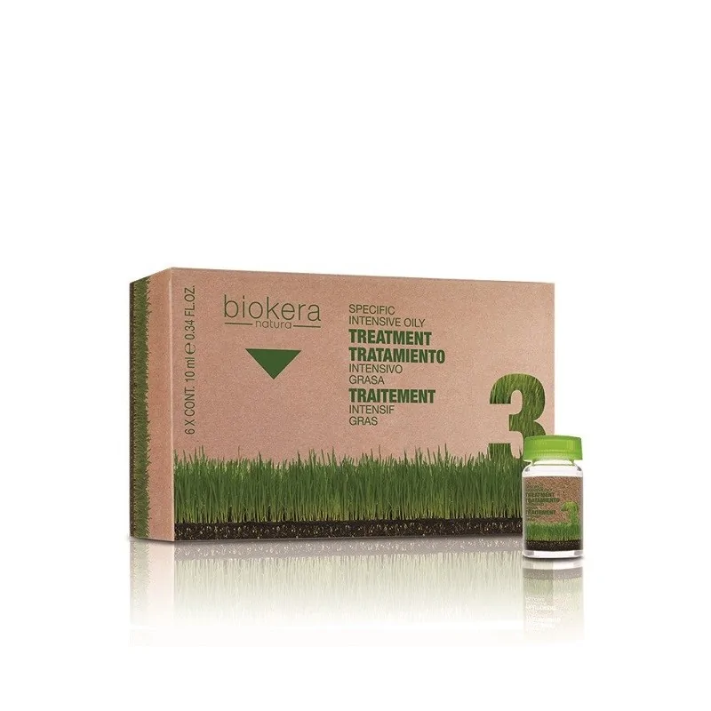 BIOKERA TRAITEMENT ANTI CHEVEUX GRAS INTENSIF 6 AMP