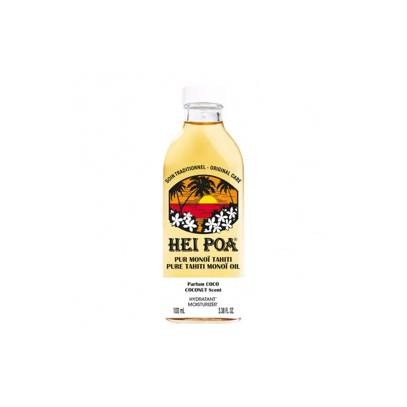 Hei Poa Soins traditionneles multi-usage pur monoï tahiti-parf coco 100ml
