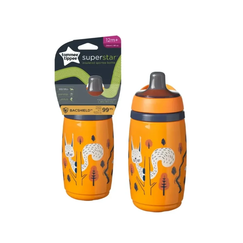 Tommee Tippee Gourde isotherme +12m 266ml Orange