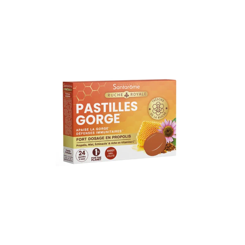 SANTAROME PASTILLES GORGE PROPOLIS 24U