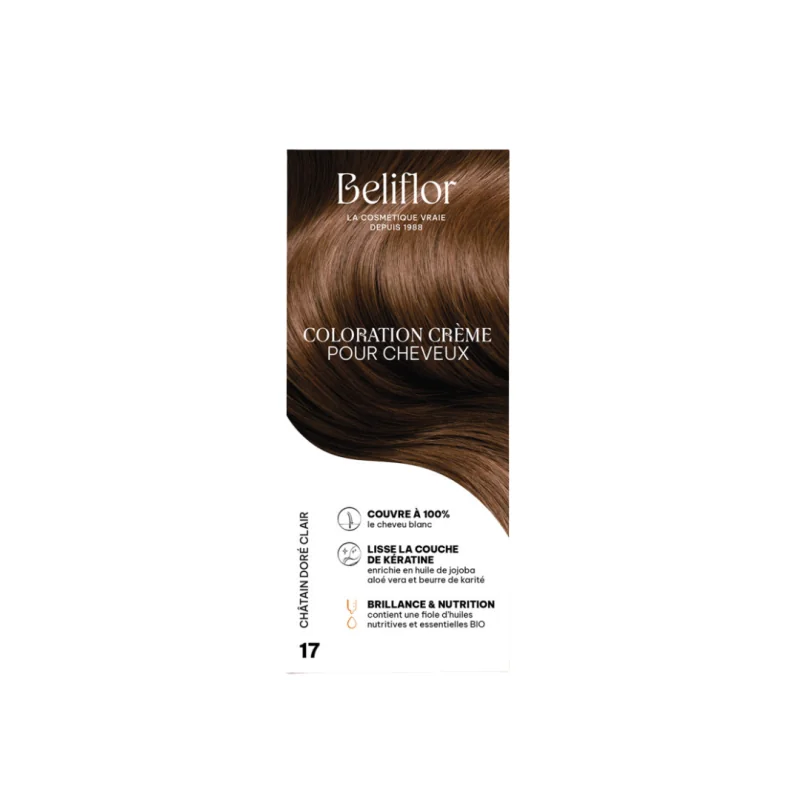 Beliflor UNIDOSE N° 17 CHATAIN DORE CLAIR 120ml